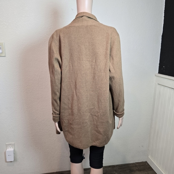 J.Crew Womens Sweater Cardigan Beige Size Large 100% Cotton - Picture 5 of 11